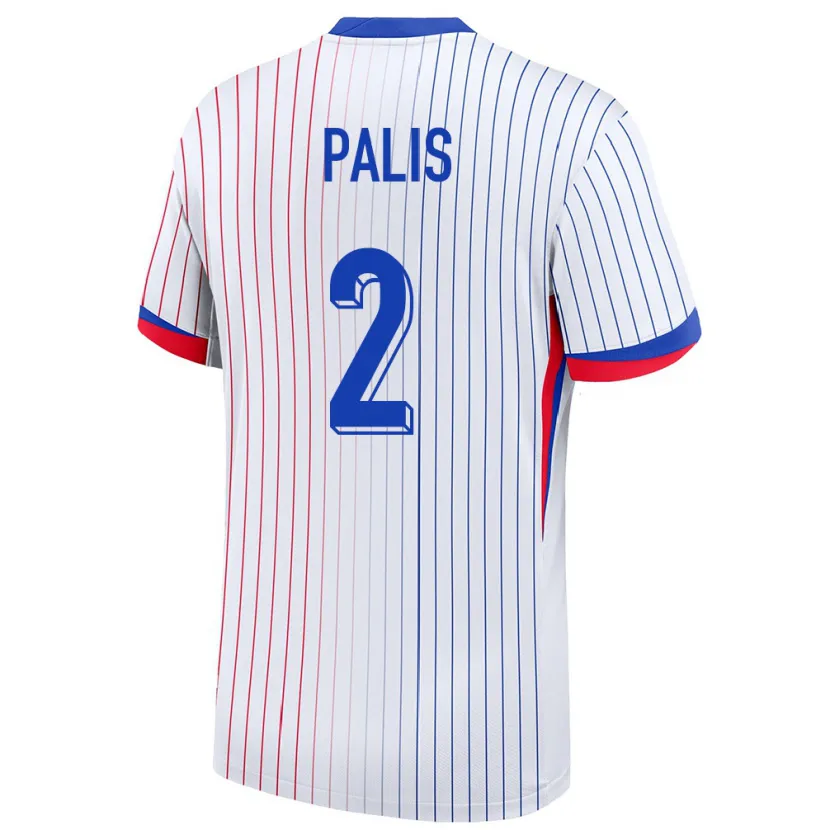 DanxenキッズフランスElla Palis#2白アウェイシャツ24-26ジャージーユニフォーム