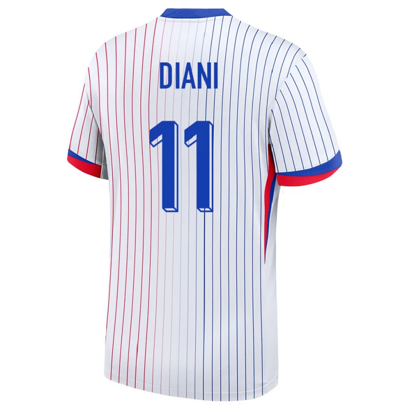 Danxenキッズフランスカディディアトゥー・ディアニ#11白アウェイシャツ24-26ジャージーユニフォーム