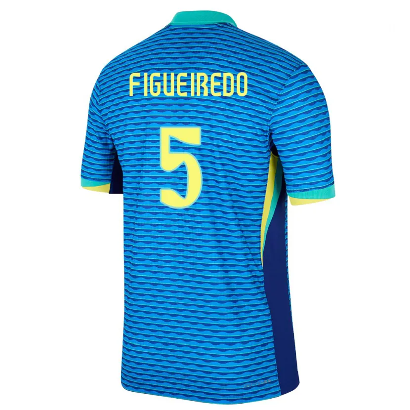 DanxenキッズブラジルVitor Figueiredo#5青アウェイシャツ24-26ジャージーユニフォーム
