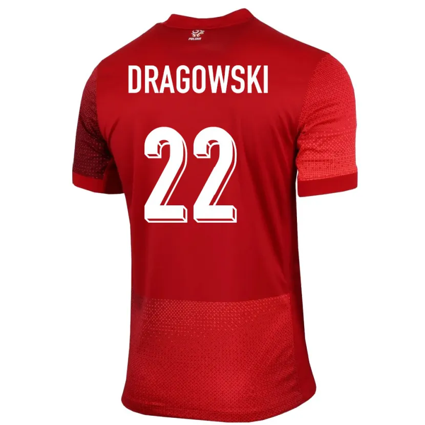 Danxenキッズポーランドバルトウォミェイ・ドロンゴフスキ#22赤アウェイシャツ24-26ジャージーユニフォーム