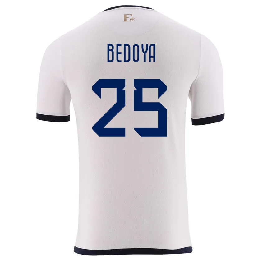DanxenキッズエクアドルJaydah Bedoya#25白アウェイシャツ24-26ジャージーユニフォーム