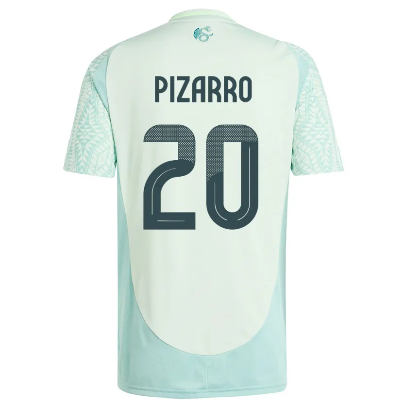 Danxenキッズメキシコロドルフォ・ピサーロ#20リネングリーンアウェイシャツ24-26ジャージーユニフォーム