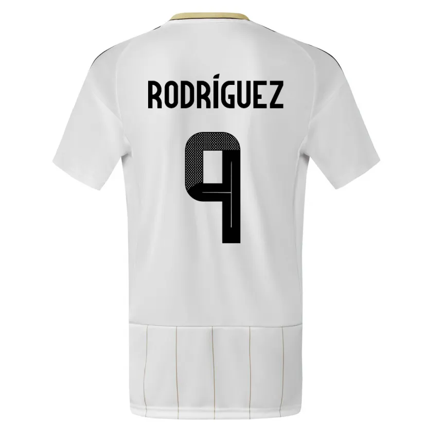 DanxenキッズコスタリカDoryan Rodriguez#9白アウェイシャツ24-26ジャージーユニフォーム