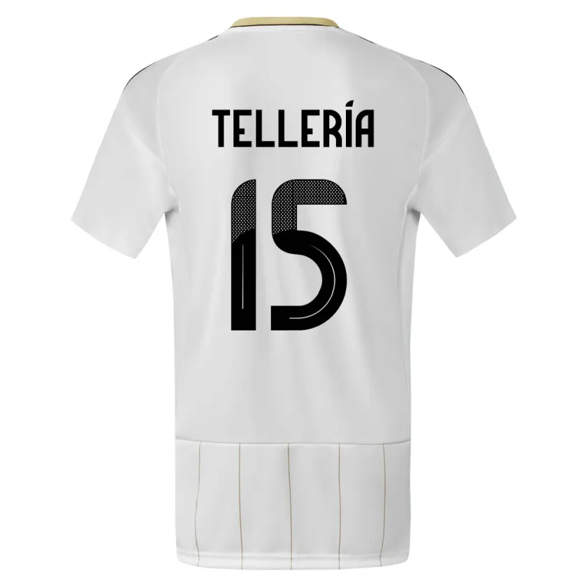 DanxenキッズコスタリカJostin Telleria#15白アウェイシャツ24-26ジャージーユニフォーム