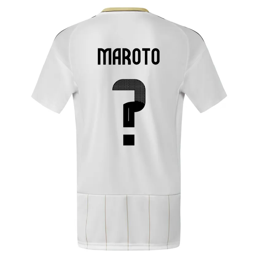 DanxenキッズコスタリカVictor Maroto#0白アウェイシャツ24-26ジャージーユニフォーム