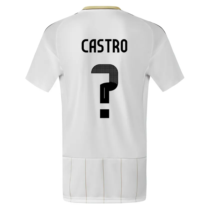 DanxenキッズコスタリカMathias Castro#0白アウェイシャツ24-26ジャージーユニフォーム