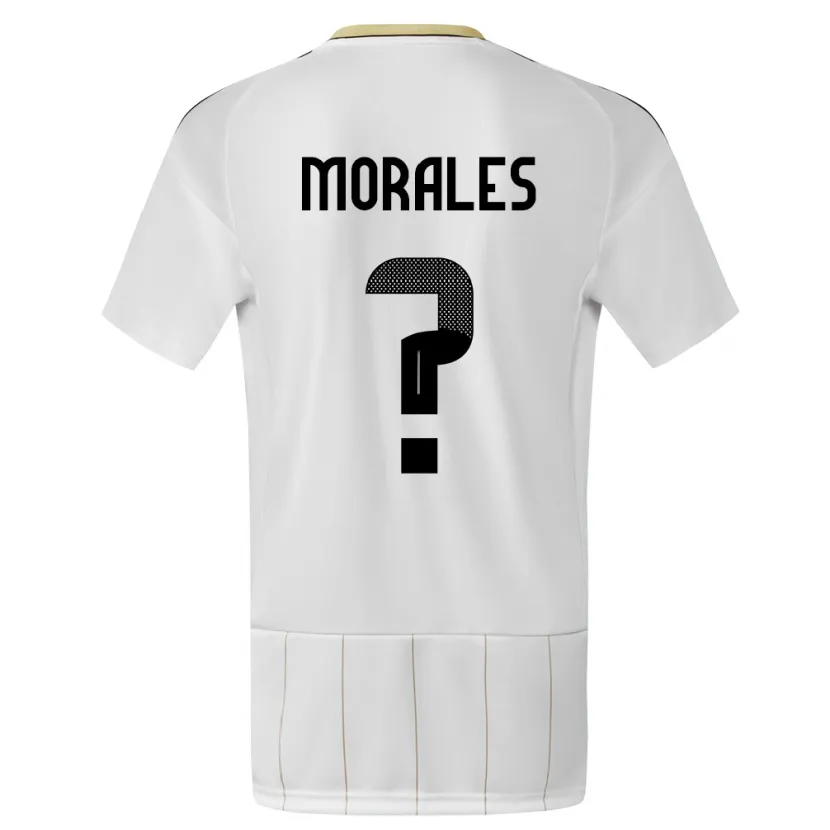 DanxenキッズコスタリカBryan Morales#0白アウェイシャツ24-26ジャージーユニフォーム