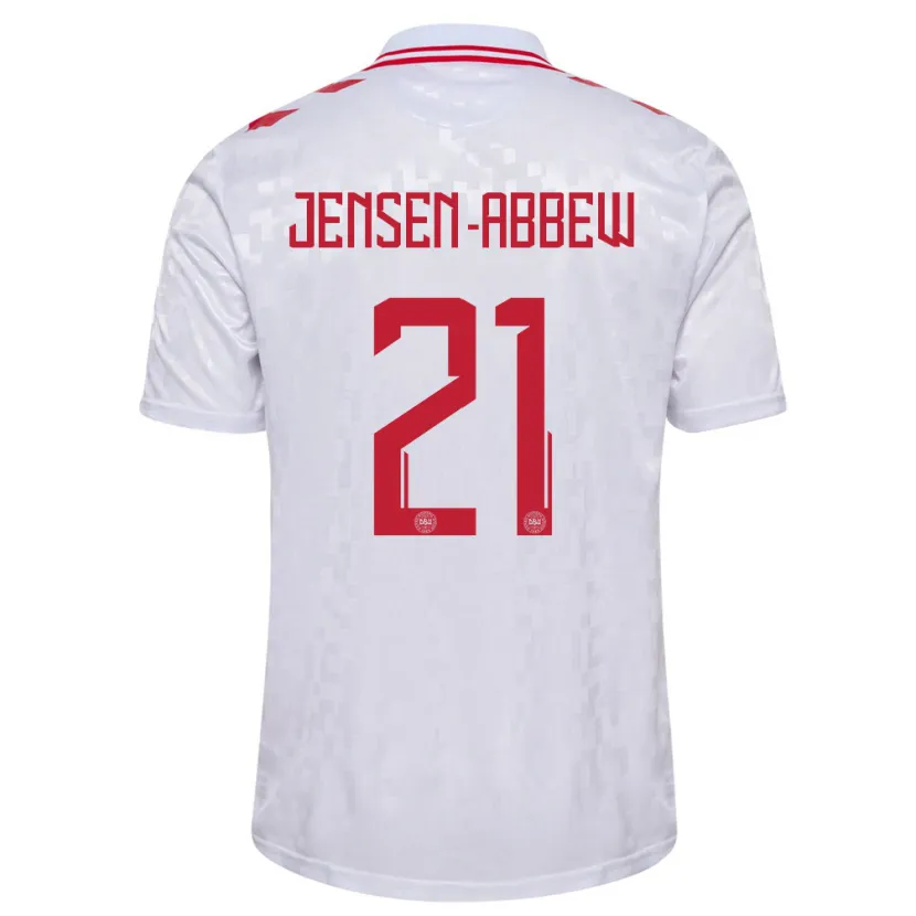 Danxenキッズデンマークトチ・チュクアニ#21白アウェイシャツ24-26ジャージーユニフォーム