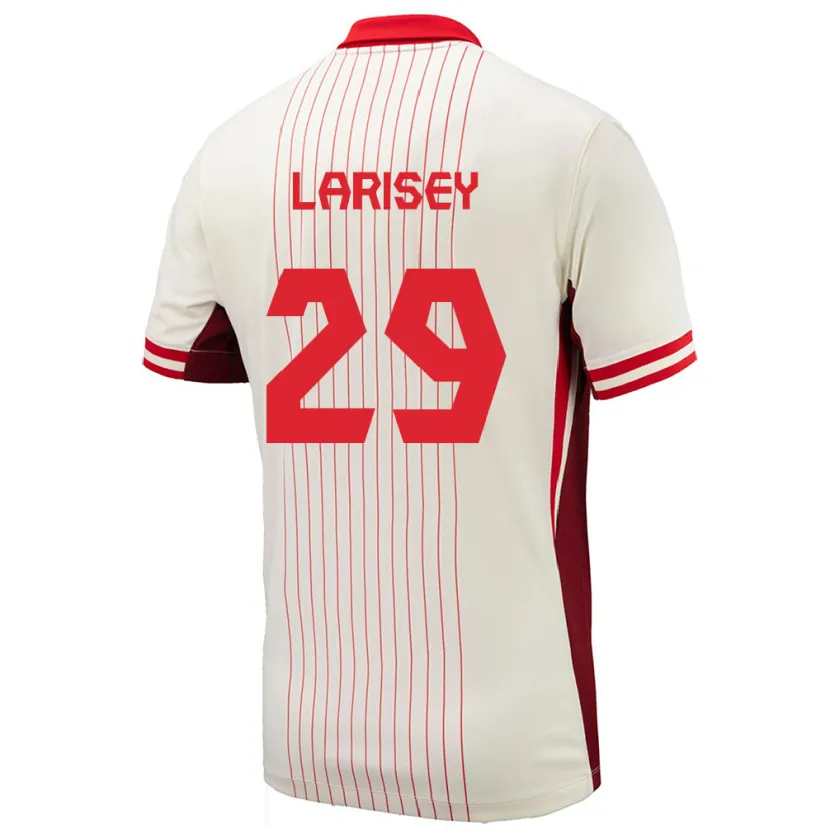 DanxenキッズカナダClarissa Larisey#29白アウェイシャツ24-26ジャージーユニフォーム