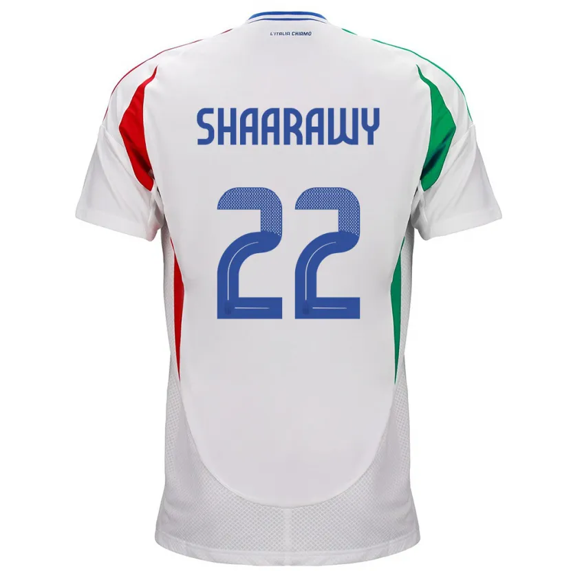 Danxenキッズイタリアステファン・エル・シャーラウィ#22白アウェイシャツ24-26ジャージーユニフォーム