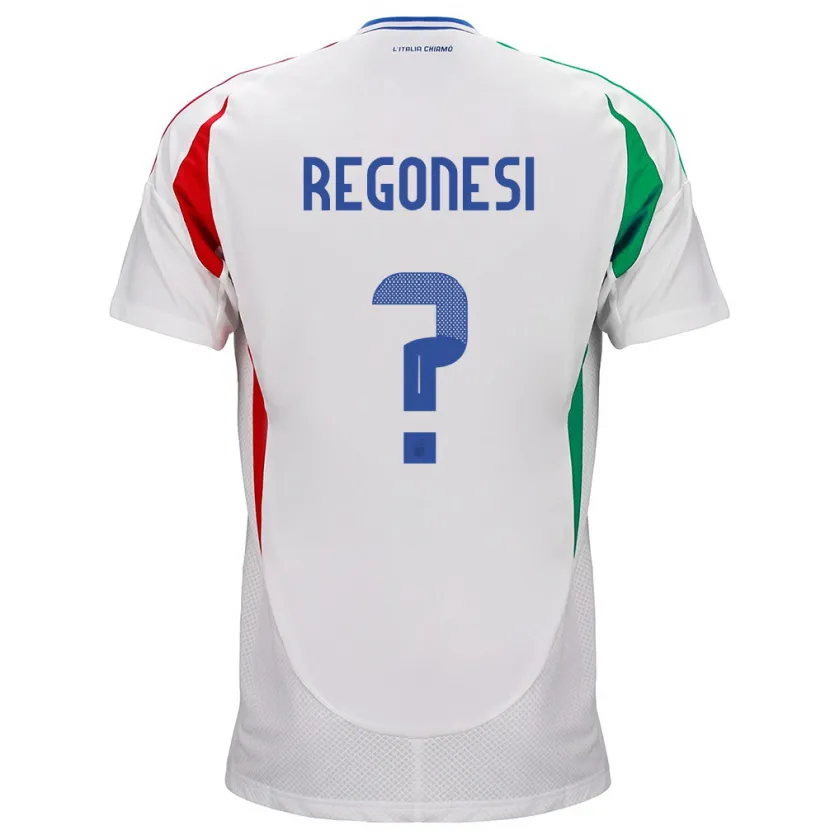 DanxenキッズイタリアIacopo Regonesi#0白アウェイシャツ24-26ジャージーユニフォーム