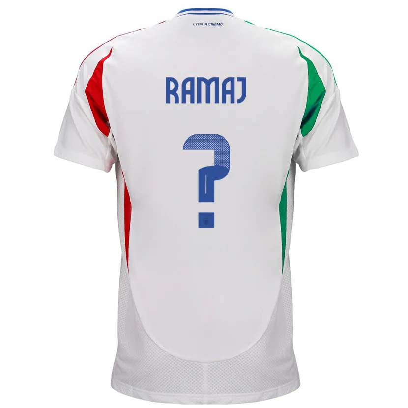DanxenキッズイタリアGabriel Ramaj#0白アウェイシャツ24-26ジャージーユニフォーム