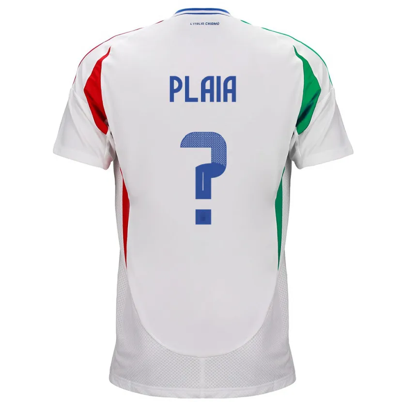 DanxenキッズイタリアMatteo Plaia#0白アウェイシャツ24-26ジャージーユニフォーム