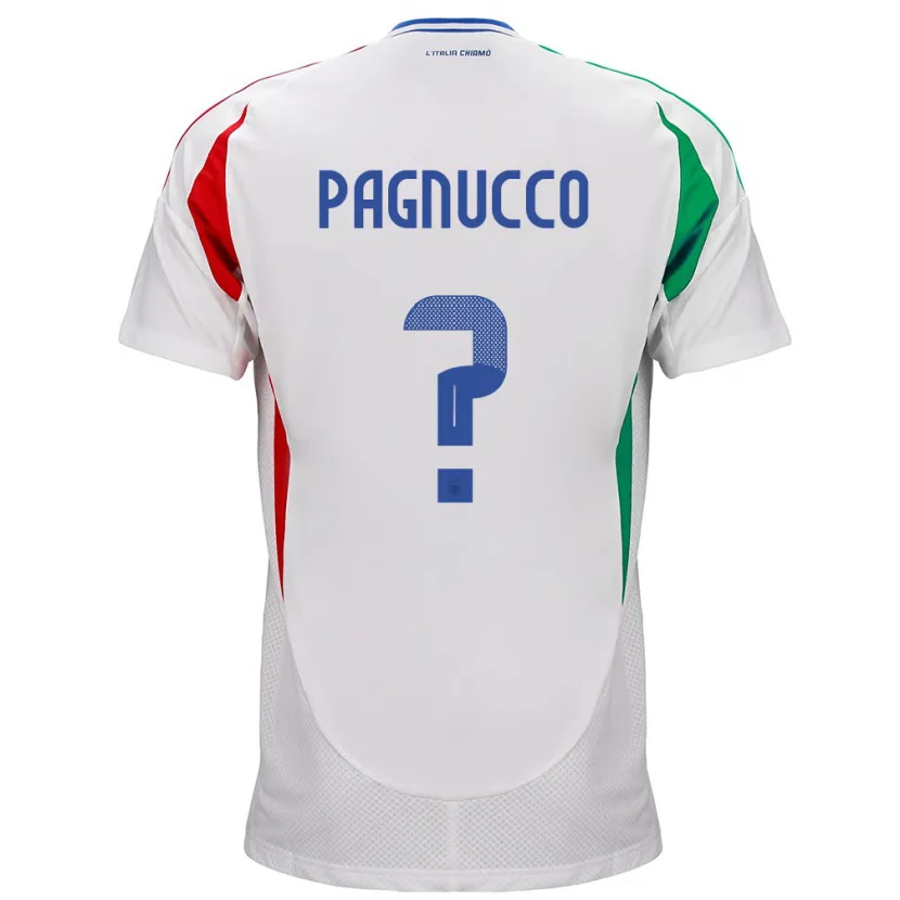 DanxenキッズイタリアFilippo Pagnucco#0白アウェイシャツ24-26ジャージーユニフォーム