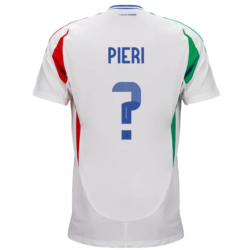 DanxenキッズイタリアGiacomo De Pieri#0白アウェイシャツ24-26ジャージーユニフォーム