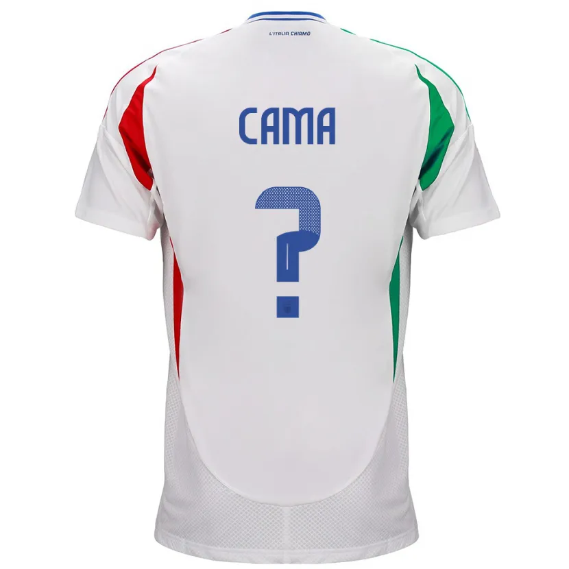 DanxenキッズイタリアCristian Cama#0白アウェイシャツ24-26ジャージーユニフォーム