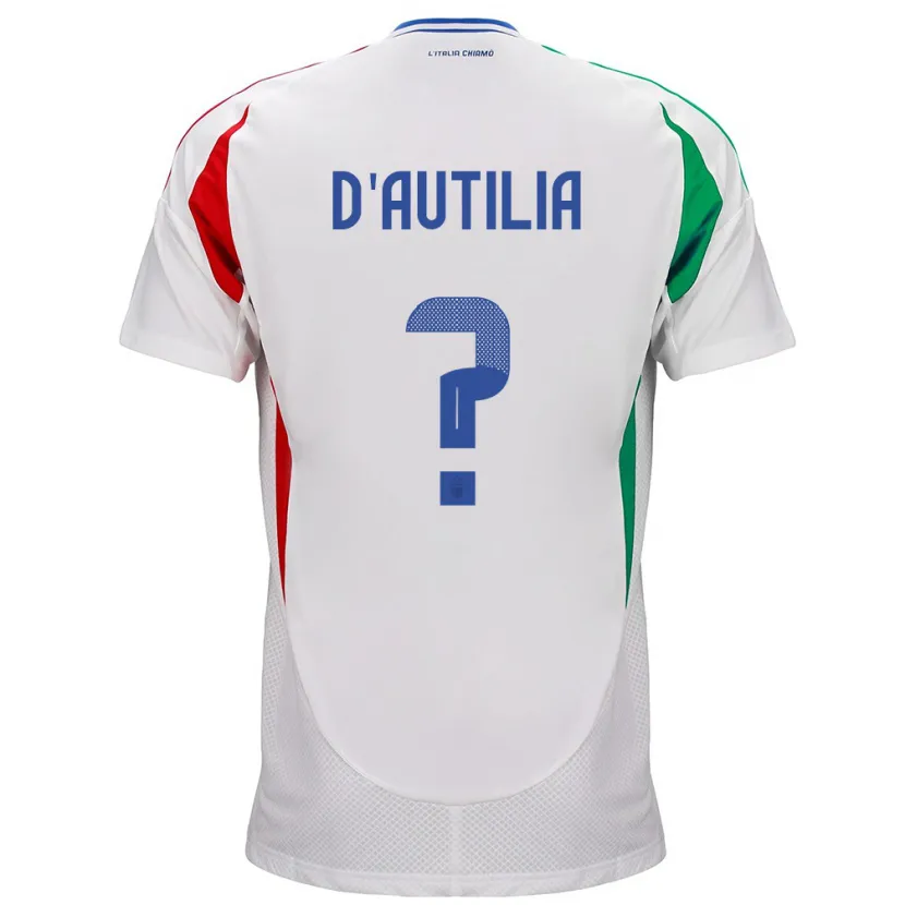 DanxenキッズイタリアRenato Widmer D’autilia#0白アウェイシャツ24-26ジャージーユニフォーム