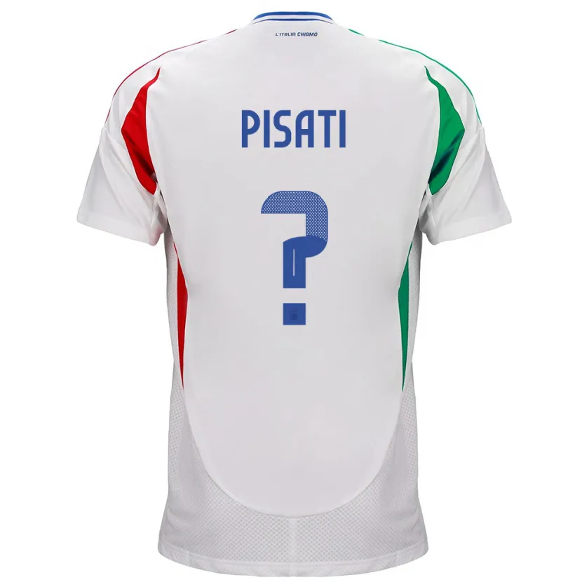 DanxenキッズイタリアSamuele Pisati#0白アウェイシャツ24-26ジャージーユニフォーム