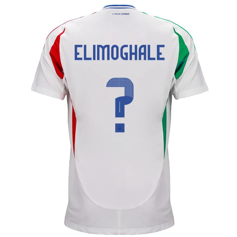 DanxenキッズイタリアDestiny Elimoghale#0白アウェイシャツ24-26ジャージーユニフォーム