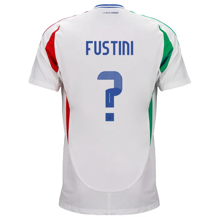 DanxenキッズイタリアKevin Fustini#0白アウェイシャツ24-26ジャージーユニフォーム