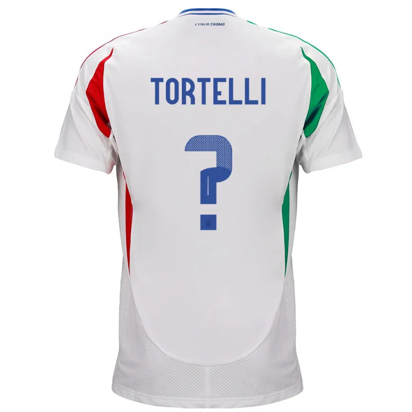 DanxenキッズイタリアAlice Tortelli#0白アウェイシャツ24-26ジャージーユニフォーム