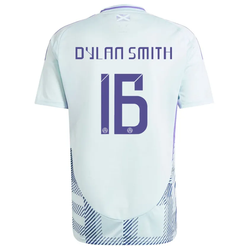 DanxenキッズスコットランドDylan Smith#16ライトミントブルーアウェイシャツ24-26ジャージーユニフォーム
