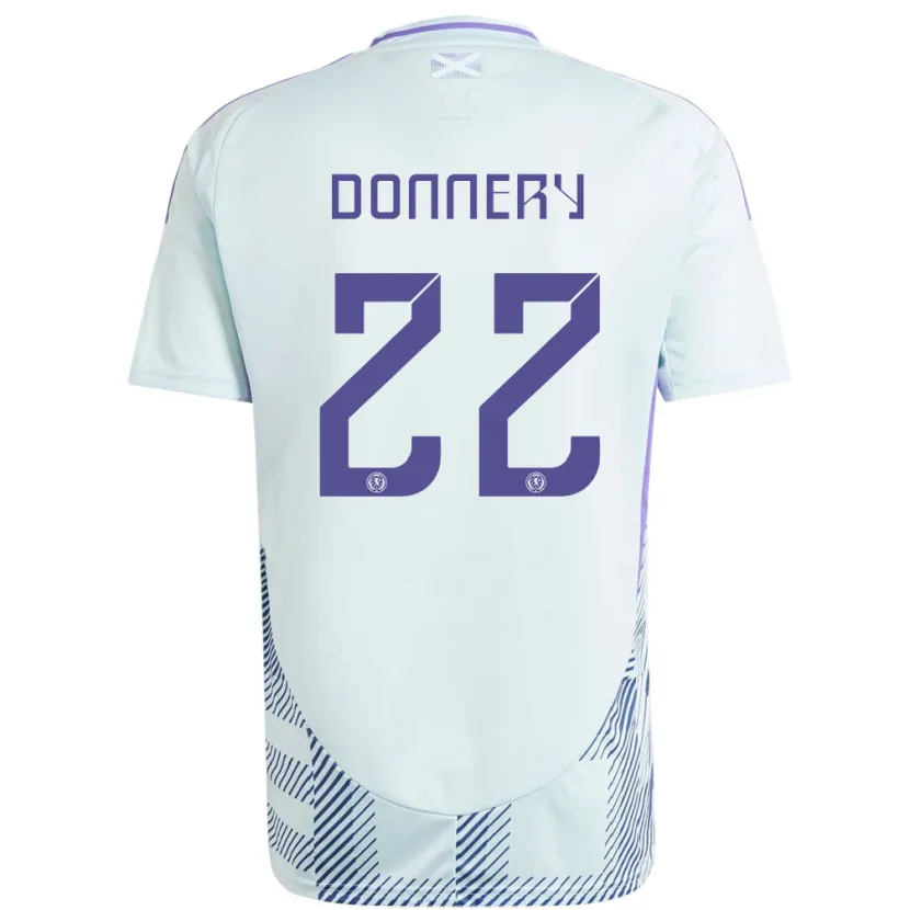 Danxenキッズスコットランドジュリアン・ドナリー#22ライトミントブルーアウェイシャツ24-26ジャージーユニフォーム