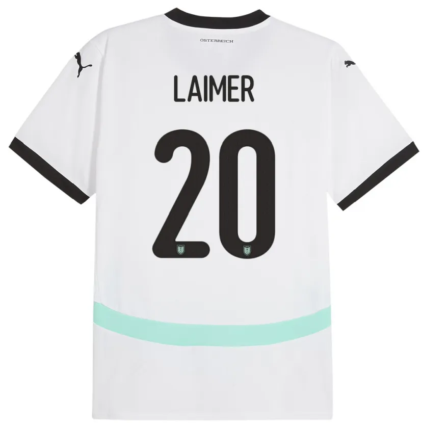 Danxenキッズオーストリアコンラート・ライマー#20白アウェイシャツ24-26ジャージーユニフォーム