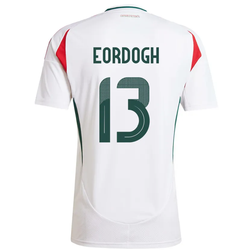 DanxenキッズハンガリーAndrás Eördögh#13白アウェイシャツ24-26ジャージーユニフォーム