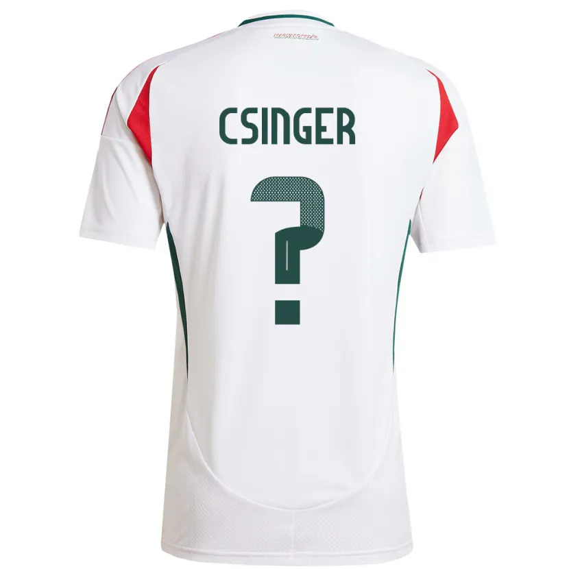 DanxenキッズハンガリーMárk Csinger#0白アウェイシャツ24-26ジャージーユニフォーム