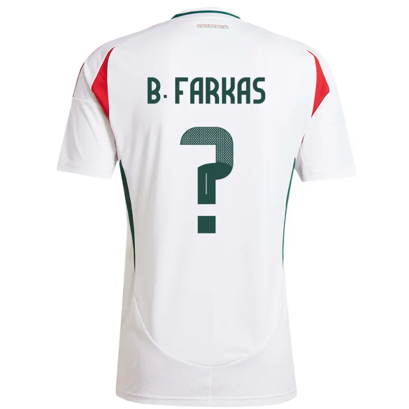 DanxenキッズハンガリーBendegúz Farkas#0白アウェイシャツ24-26ジャージーユニフォーム