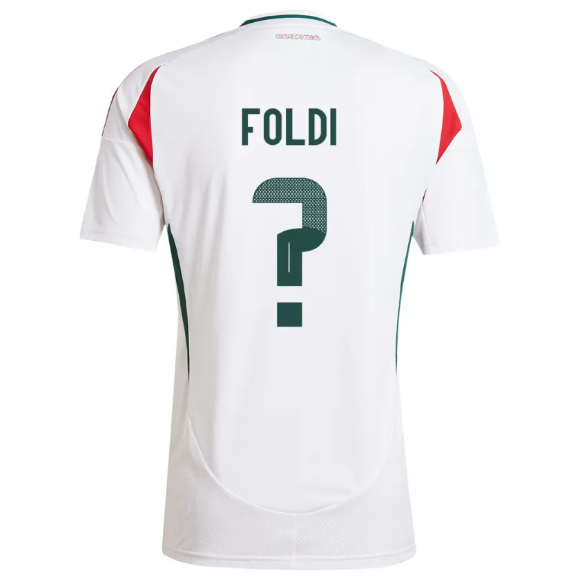 DanxenキッズハンガリーGergő Földi#0白アウェイシャツ24-26ジャージーユニフォーム