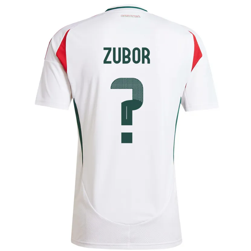 DanxenキッズハンガリーÁdám Zubor#0白アウェイシャツ24-26ジャージーユニフォーム