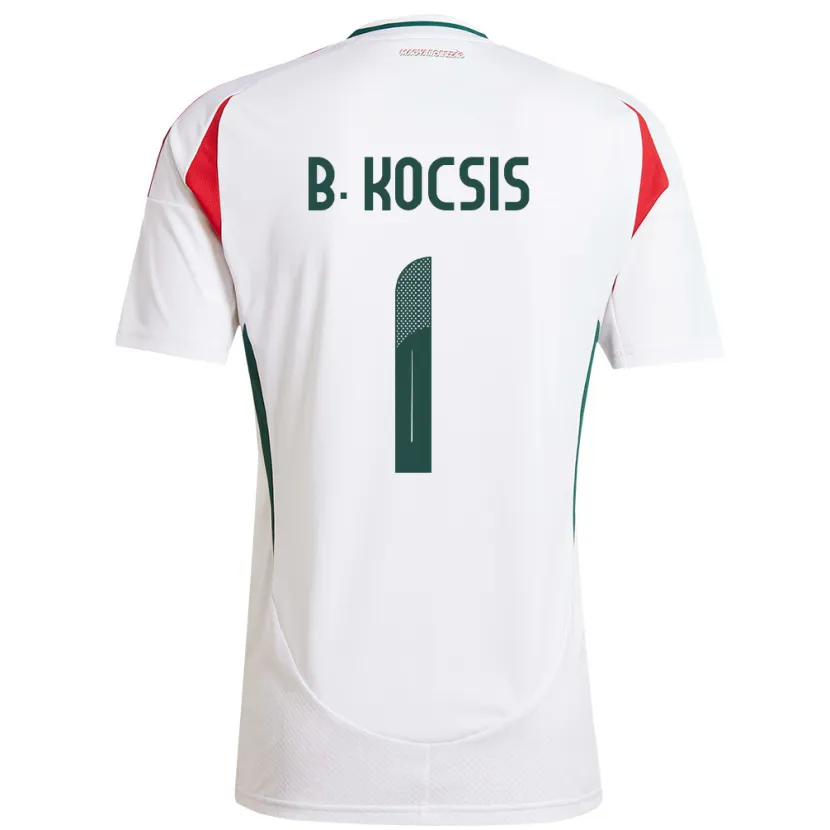 DanxenキッズハンガリーBotond Kocsis#1白アウェイシャツ24-26ジャージーユニフォーム