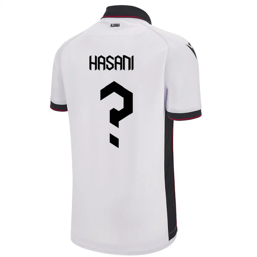 DanxenキッズアルバニアRon Hasani#0白アウェイシャツ24-26ジャージーユニフォーム