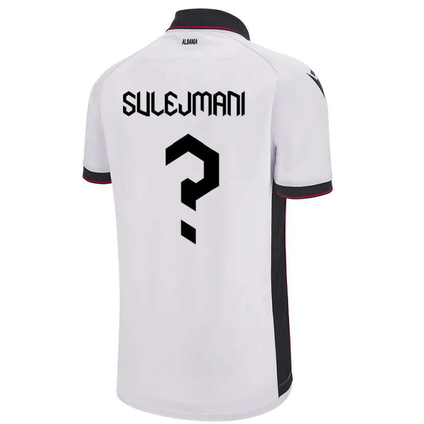 DanxenキッズアルバニアMuhadin Sulejmani#0白アウェイシャツ24-26ジャージーユニフォーム