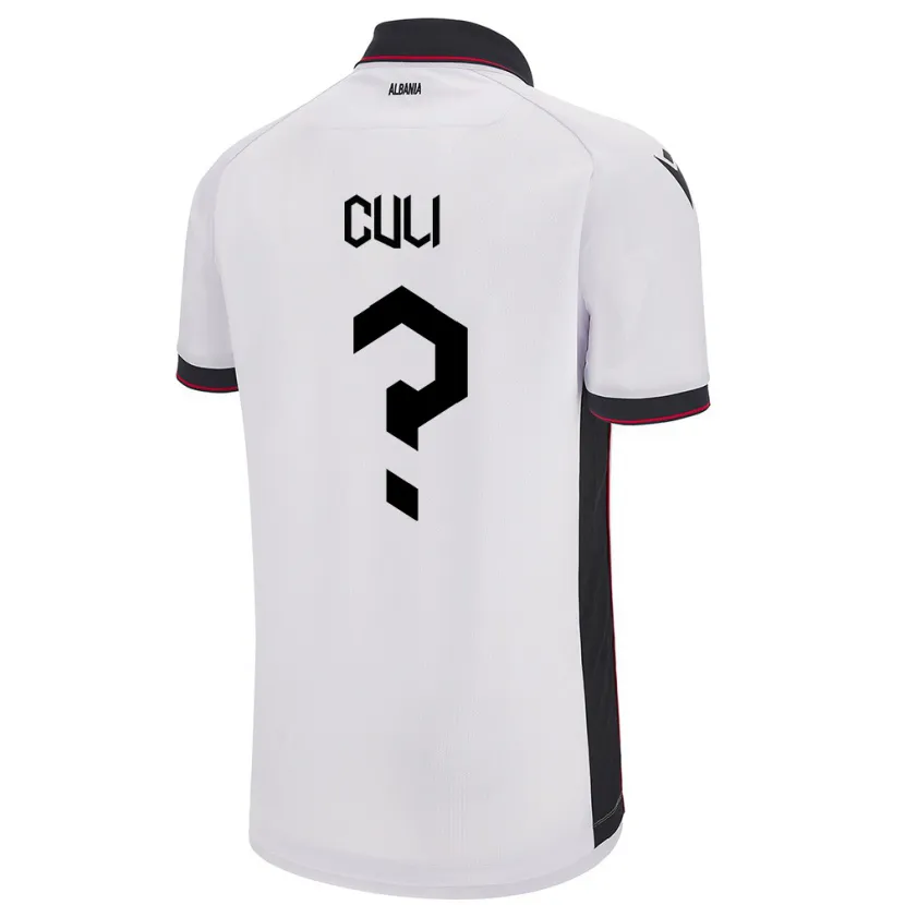 DanxenキッズアルバニアDaniel Culi#0白アウェイシャツ24-26ジャージーユニフォーム