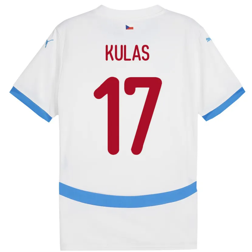 DanxenキッズチェコMartin Kulas#17白アウェイシャツ24-26ジャージーユニフォーム