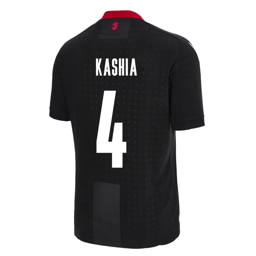 Danxenキッズジョージアグラム・カシア#4黒アウェイシャツ24-26ジャージーユニフォーム