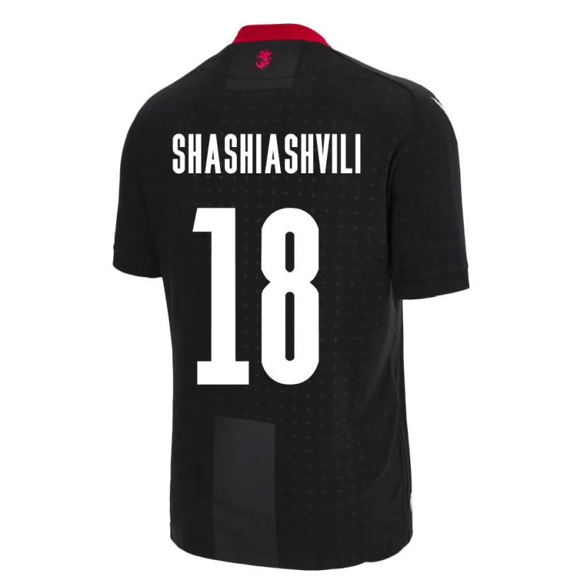 DanxenキッズジョージアLuka Shashiashvili#18黒アウェイシャツ24-26ジャージーユニフォーム