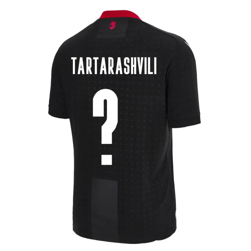 DanxenキッズジョージアSaba Tartarashvili#0黒アウェイシャツ24-26ジャージーユニフォーム