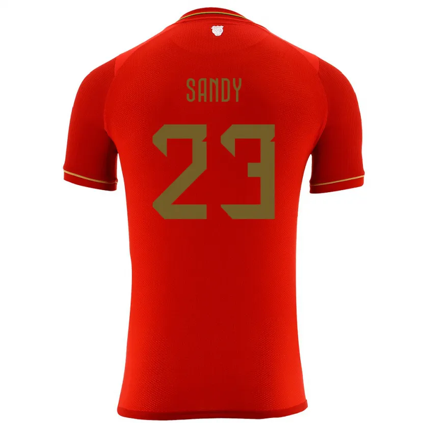 DanxenキッズボリビアDaniel Sandy#23赤アウェイシャツ24-26ジャージーユニフォーム