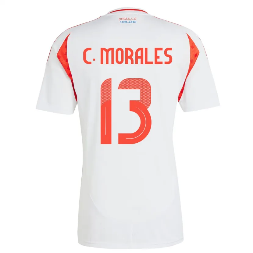 DanxenキッズチリCristián Morales#13白アウェイシャツ24-26ジャージーユニフォーム