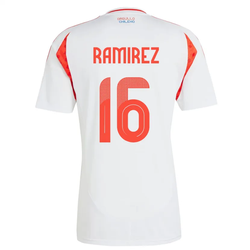DanxenキッズチリVicente Ramírez#16白アウェイシャツ24-26ジャージーユニフォーム