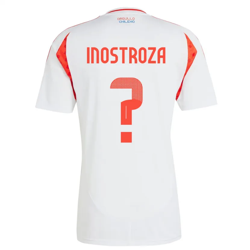 DanxenキッズチリFernando Inostroza#0白アウェイシャツ24-26ジャージーユニフォーム