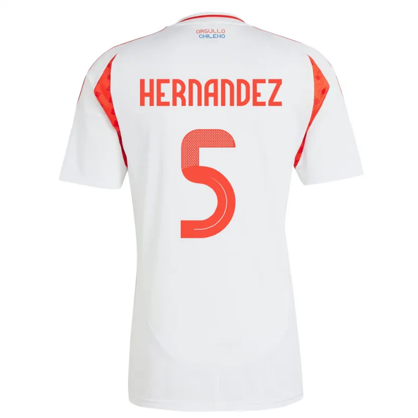 DanxenキッズチリMonserrat Hernández#5白アウェイシャツ24-26ジャージーユニフォーム