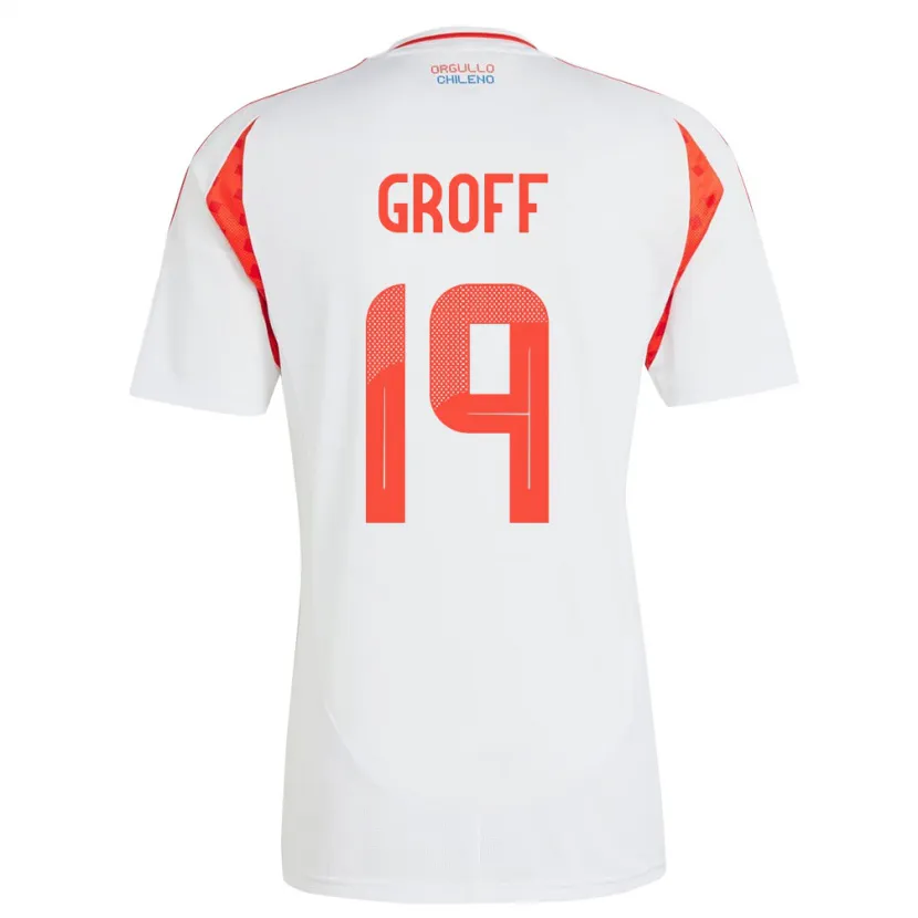 DanxenキッズチリLlanka Groff#19白アウェイシャツ24-26ジャージーユニフォーム