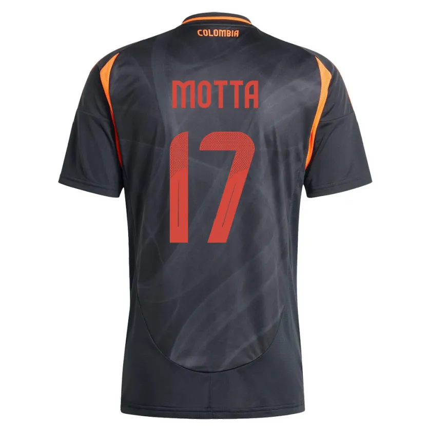 DanxenキッズコロンビアCristina Motta#17黒アウェイシャツ24-26ジャージーユニフォーム