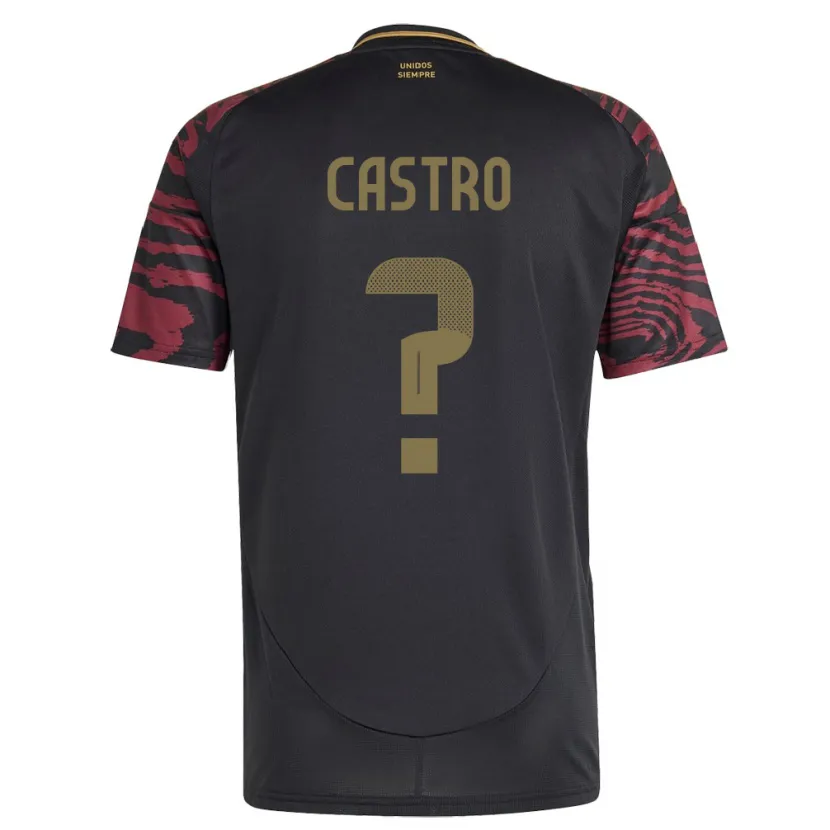 DanxenキッズペルーMaxloren Castro#0黒アウェイシャツ24-26ジャージーユニフォーム