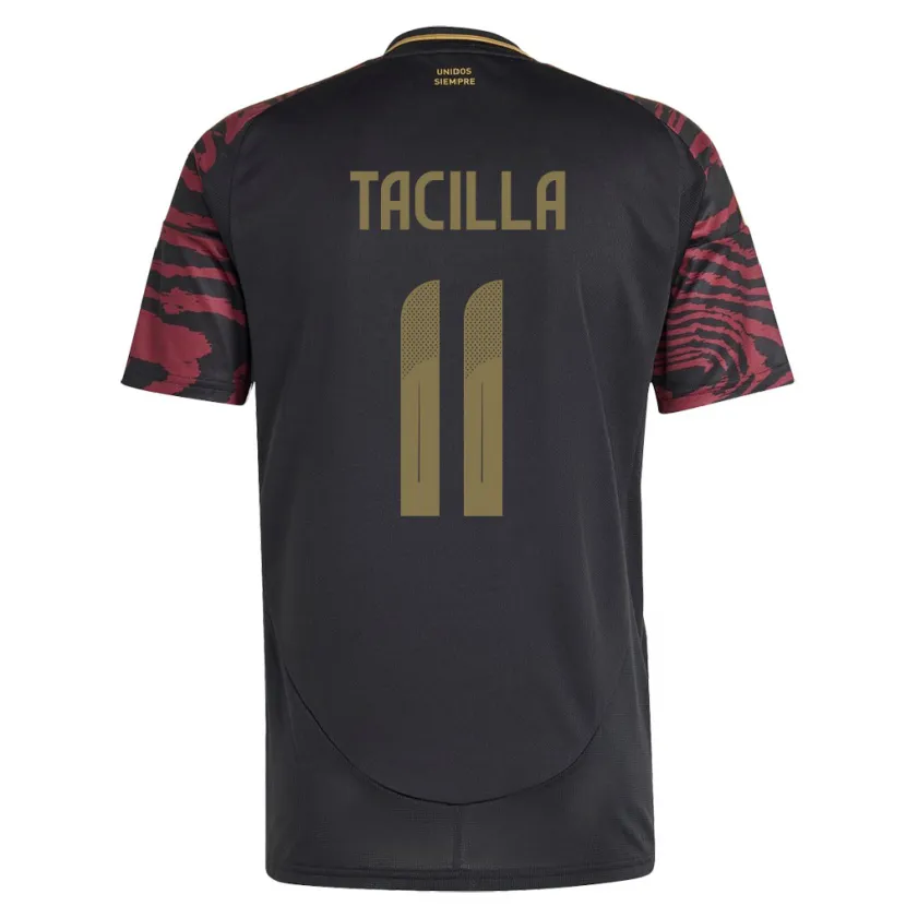 DanxenキッズペルーYomira Tacilla#11黒アウェイシャツ24-26ジャージーユニフォーム